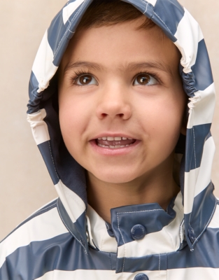 Bold Stripe Raincoat (1–4yrs)