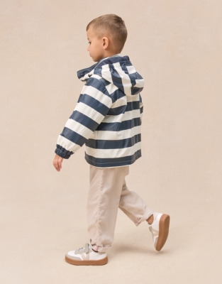 Bold Stripe Raincoat (1–4yrs)