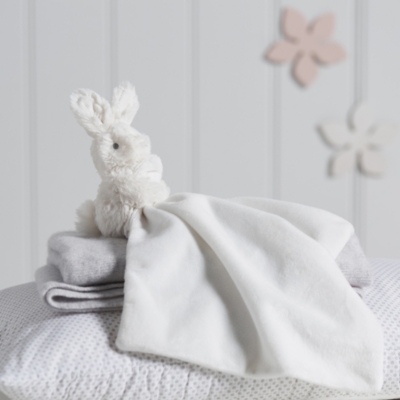 little white company bunny comforter