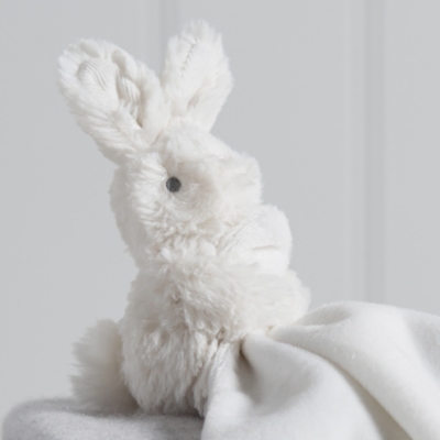 little white company bunny comforter