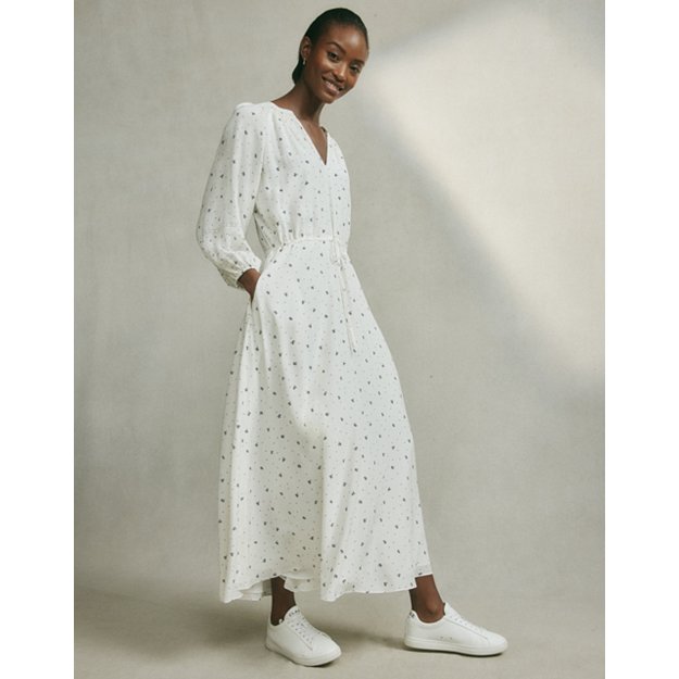 Border-Print Smocked Detail Dress | Dresses & Jumpsuits | The White Company