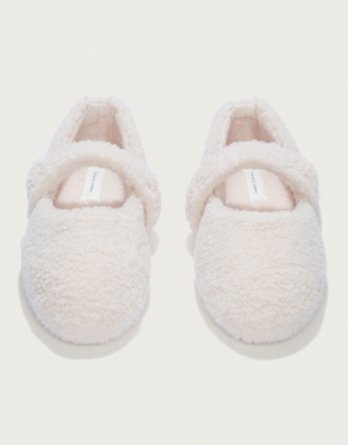 Borg Ballet Slippers - Pale Pink