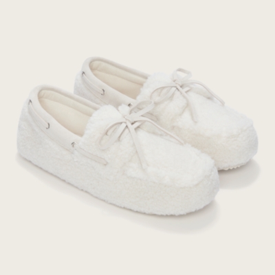 Borg Boat-Shoe Slippers