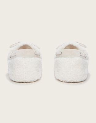Borg Boat-Shoe Slippers