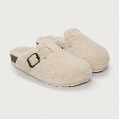 Borg Corkbed Mule Slippers