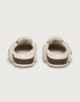 Borg Corkbed Mule Slippers