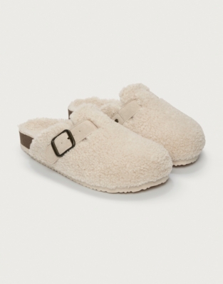 Borg Corkbed Mule Slippers