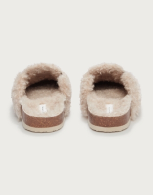 Borg Corkbed Mule Slippers