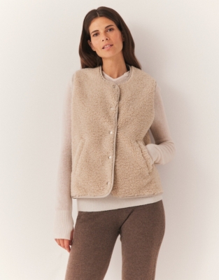 Borg Gilet - Biscuit