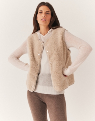 Borg Gilet - Biscuit