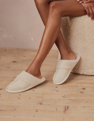 White company mule on sale slippers