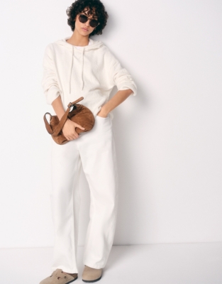 Bouclé Hooded Jumper