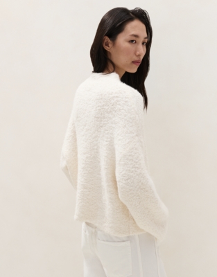   Bouclé Jumper with Alpaca