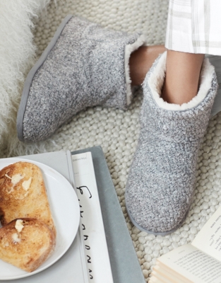 White company slipper boots sale