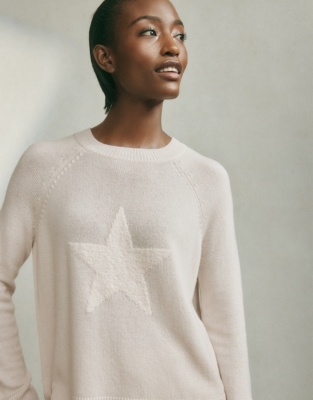 Boucl Star Sweater with Cashmere