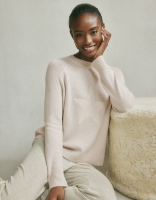 The white clearance company star jumper