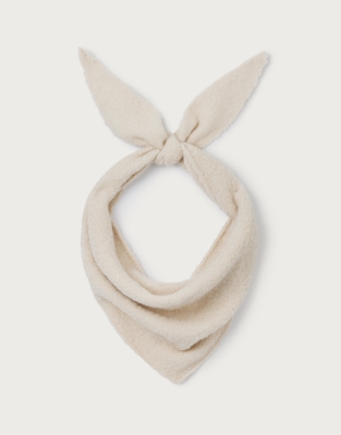 Boucle Triangle Scarf with Alpaca