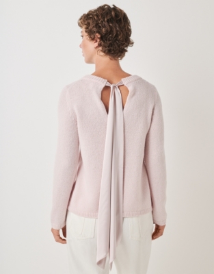 Bow Back Jumper with Alpaca