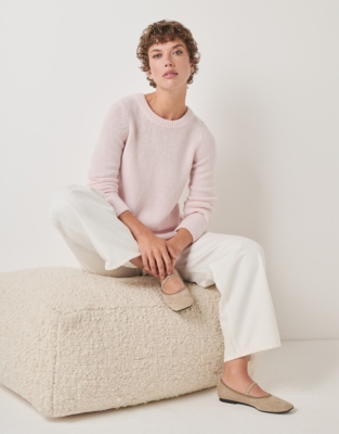 Bow Back Jumper with Alpaca