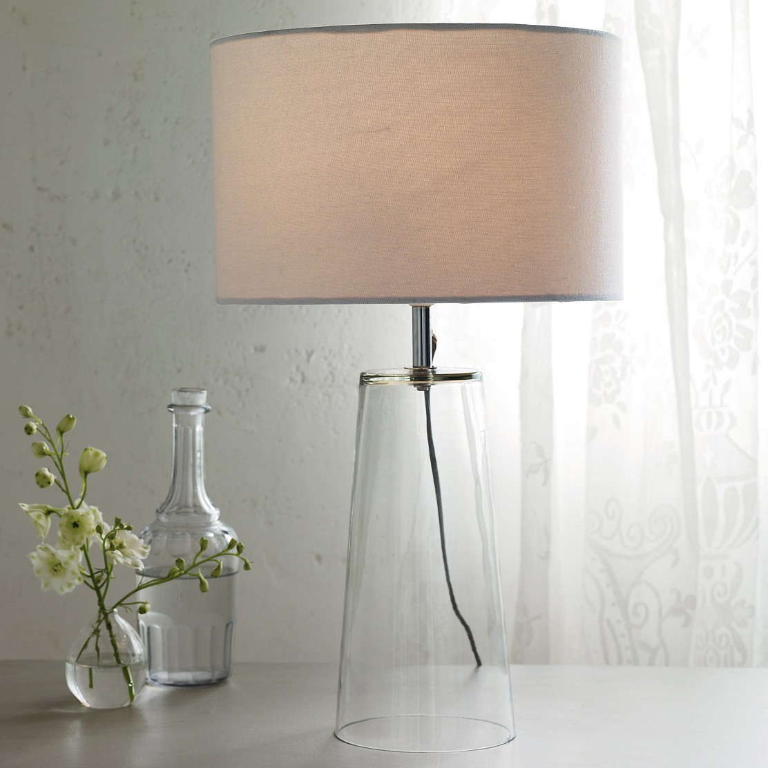 Bowery Table Lamp Lighting The, Table Lamp Clear Glass