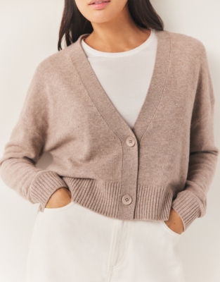 Boxy Cardigan with Cashmere