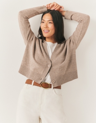 Boxy Cardigan with Cashmere