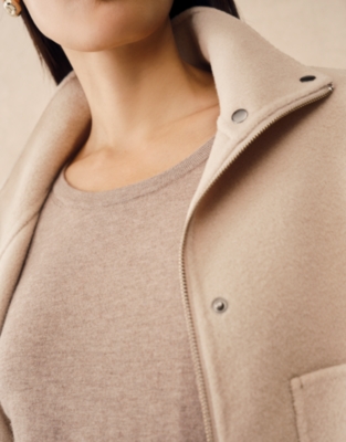 Boxy Relaxed Knitted Jumper with Cashmere