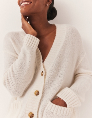 Boyfriend Cardigan with Alpaca