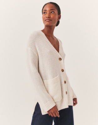 Boyfriend Cardigan with Alpaca