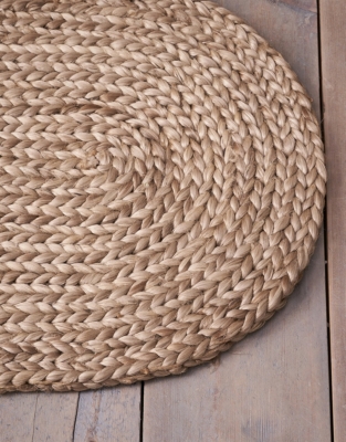 Braided Jute Oval Doormat 