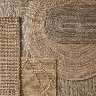 Braided Jute Oval Double Doormat