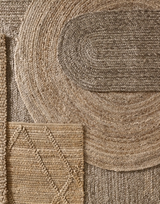 Braided Jute Oval Double Doormat