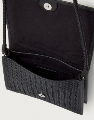 Braided Leather Cross Body Bag Handbags & Wallets The White Company US