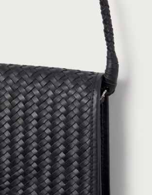 Braided Leather Cross Body Bag Handbags & Wallets The White Company US