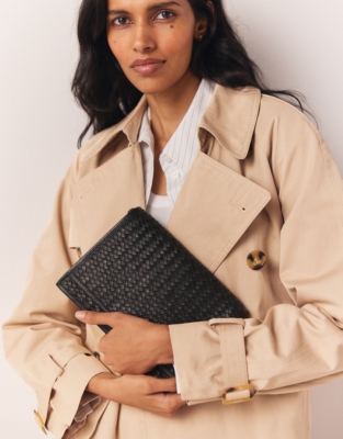 Braided Leather Cross Body Bag Handbags & Wallets The White Company US