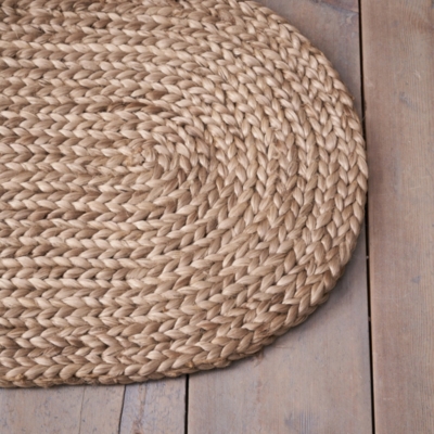 Braided Oval Doormat Rugs The White Company UK