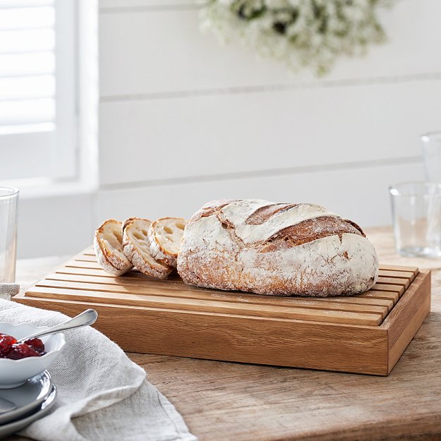 Bread Cutting Board With Crumb Tray | Kitchen Accessories | The White Company