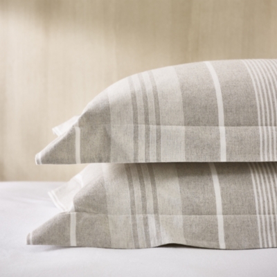 Kara Hemp Fine Stripe Bed Linen Collection