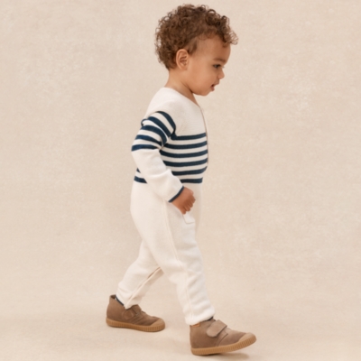 Breton Knitted Romper — with Cashmere (0–24mths)