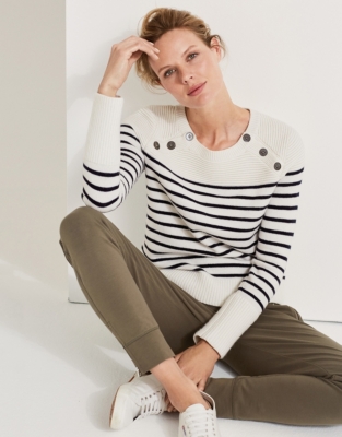 Breton stripe jumper on sale women's