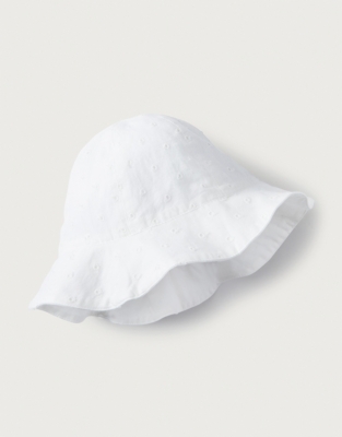 Broderie Children's Bucket Hat Baby & Children's Sale The White