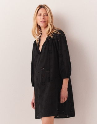 Broderie Midi Beach Cover Up