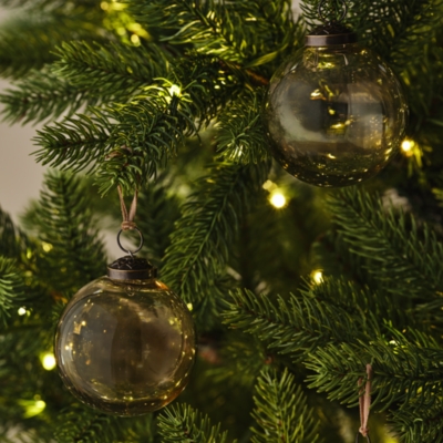 Bronze Round Bauble – 7.5cm