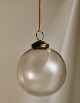 Bronze Round Bauble – 7.5cm