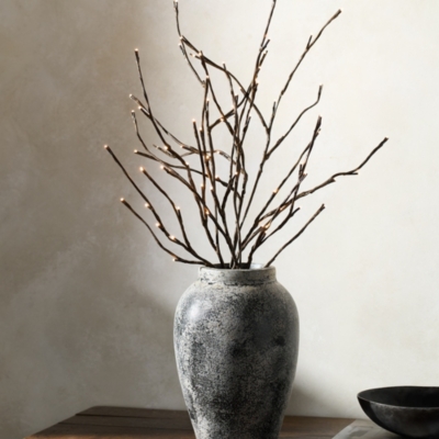 Brown Pre-Lit Branches – Set of 3