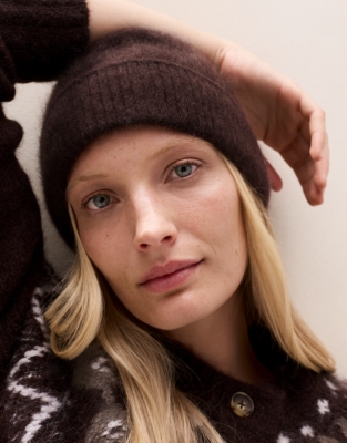Brushed-Cashmere Hat
