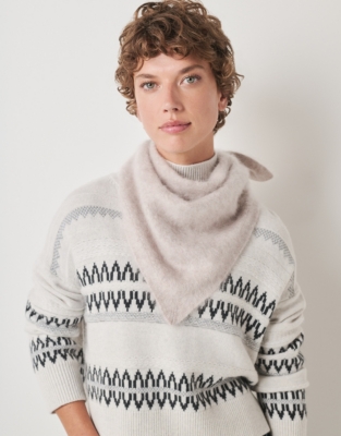 Brushed Cashmere Neck Scarf