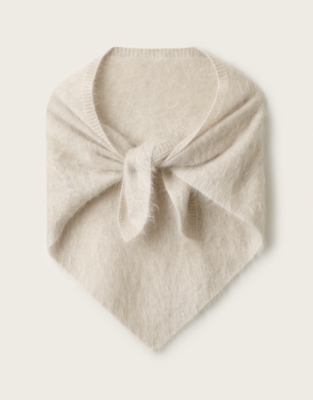 Brushed Cashmere Neck Scarf
