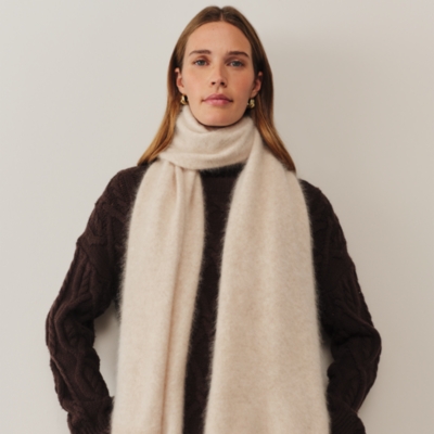 Brushed Cashmere Scarf