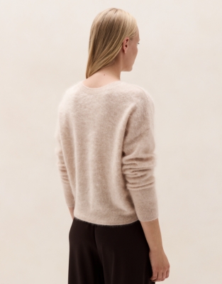 Brushed Cashmere V-Detail Jumper